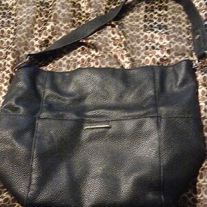 Alexis Bendel Elegant Black Leather Shoulder Bag